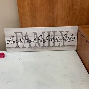 Chic Gray and White Family Wall Art